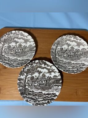Vintage Myott Royal Mail Bread & Butter plates- Set of 3